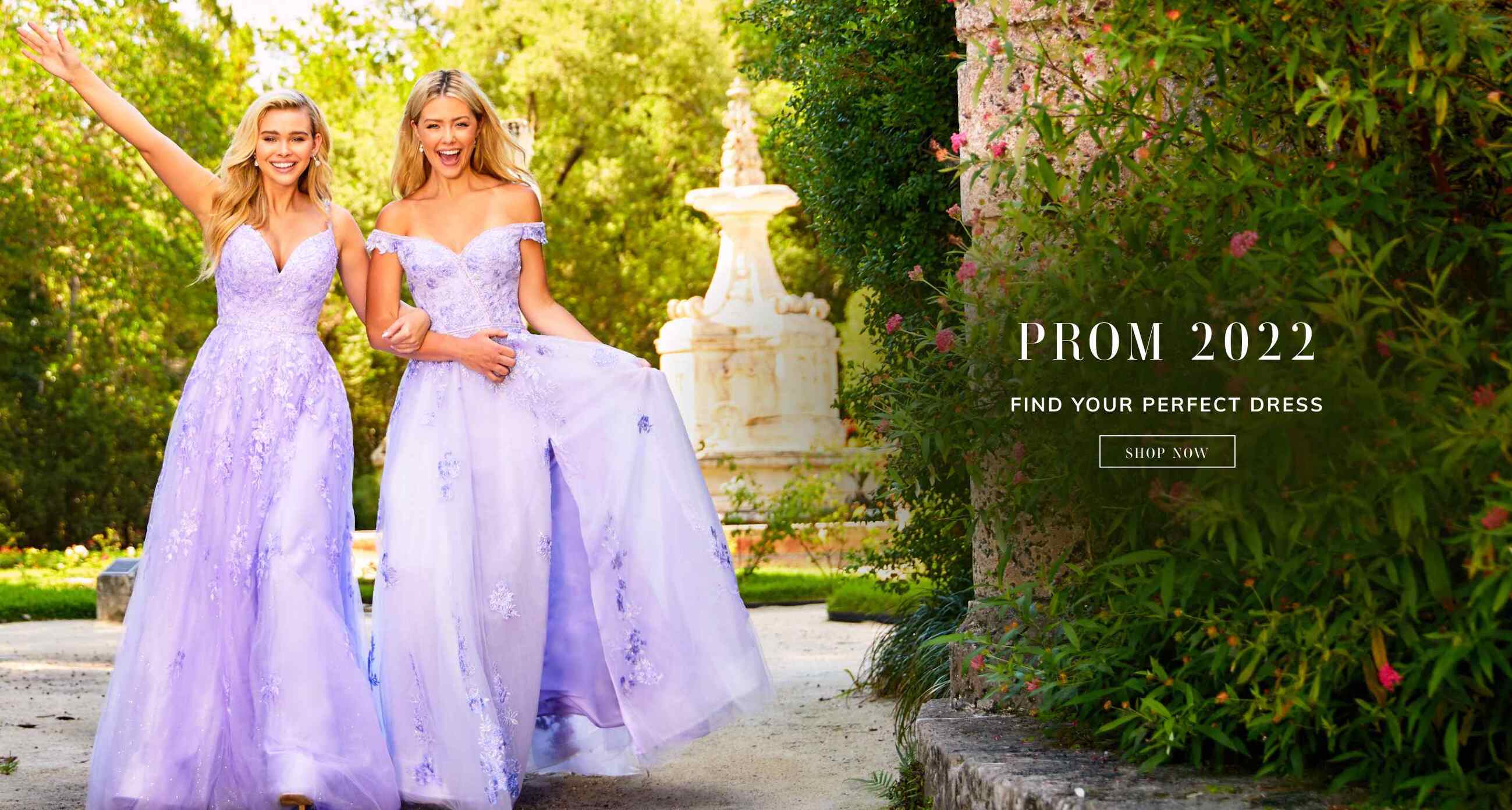 Find your spring 2022 prom dress at Mimi's Bridal. Desktop image.