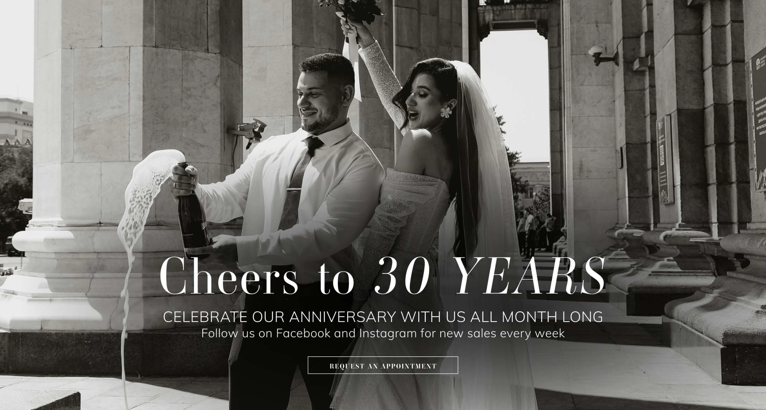 Mimi's Bridal 30th Anniversary desktop banner