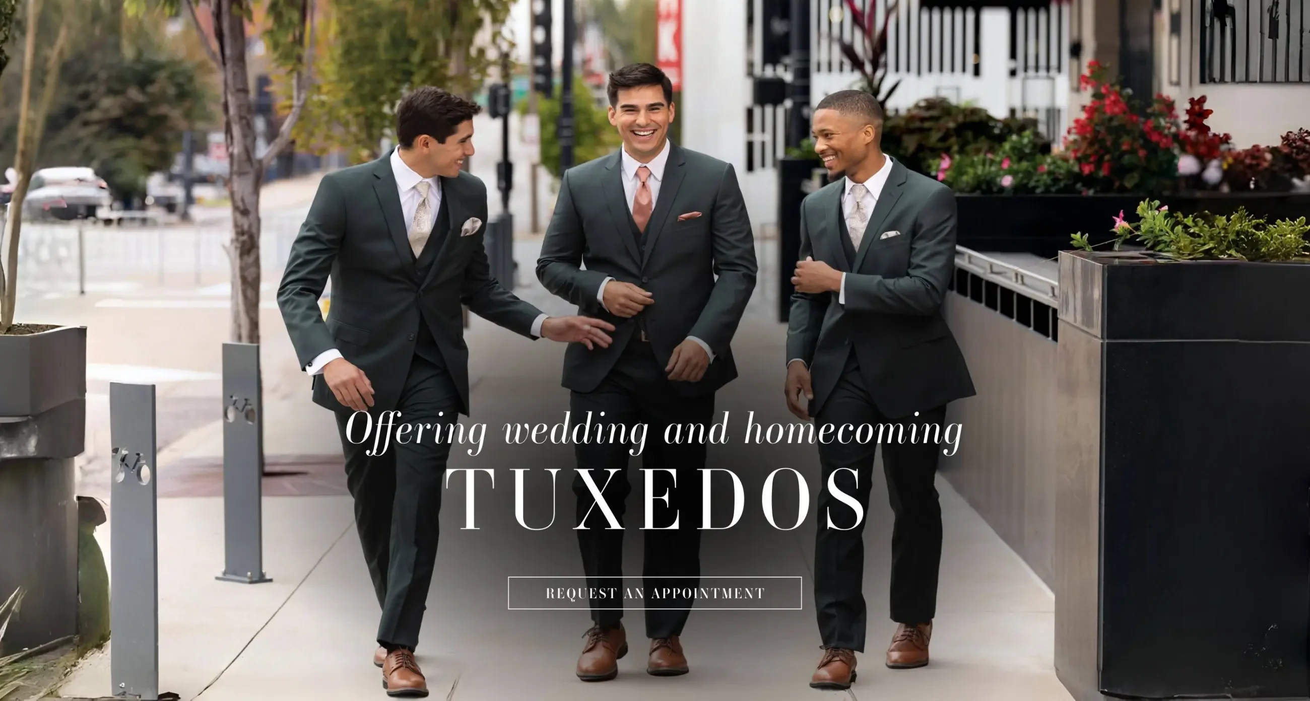 Tuxedos for weddings and homecoming at Mimi's Bridal