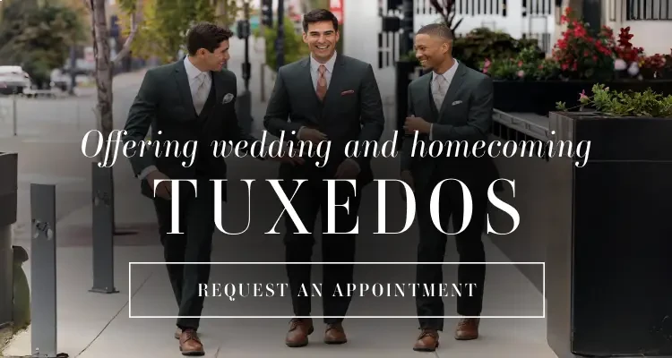Tuxedos for weddings and homecoming at Mimi's Bridal