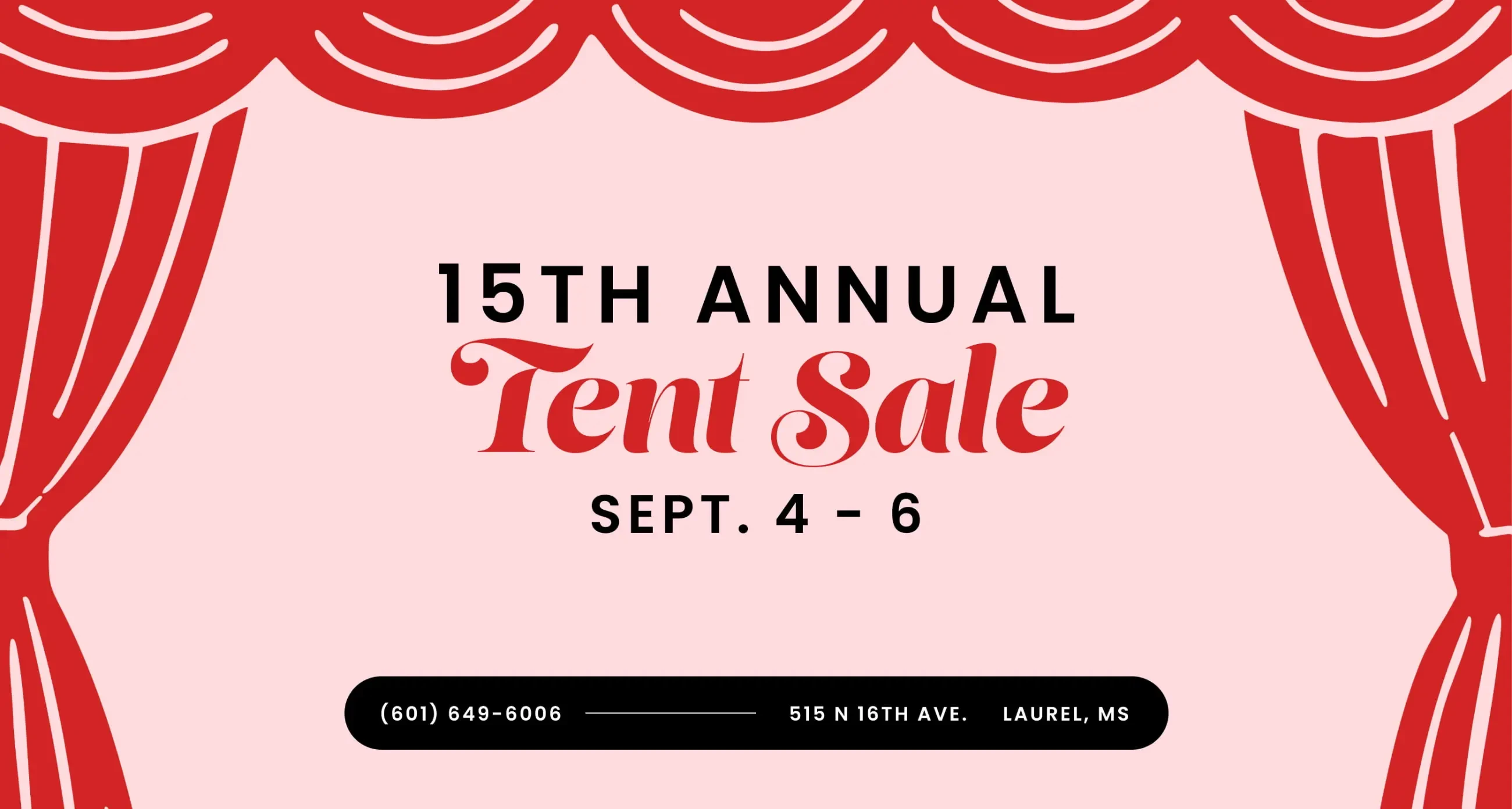 Tent sale at Mimi's Bridal