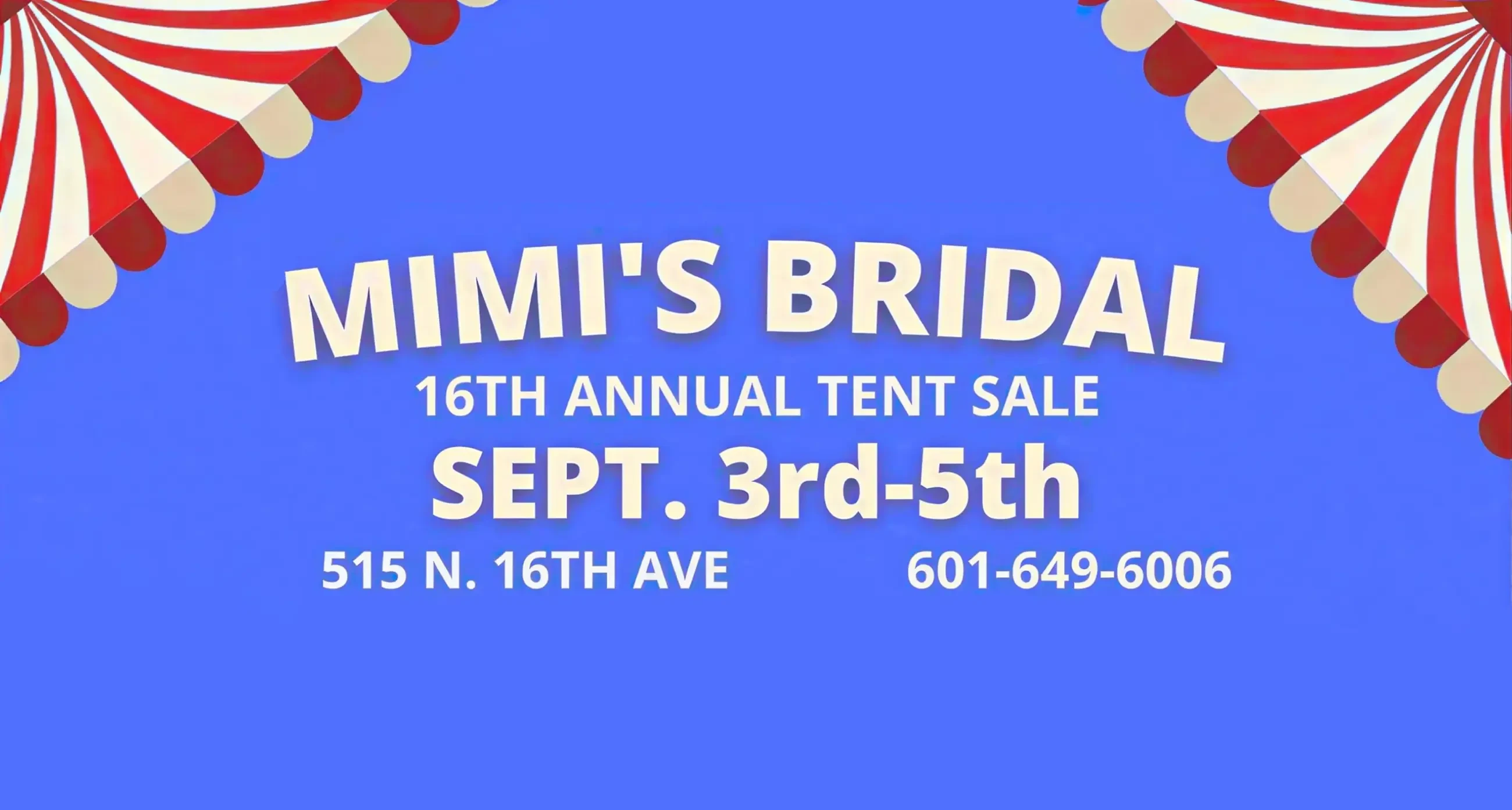 Annual Tent Sale at Mimi's Bridal