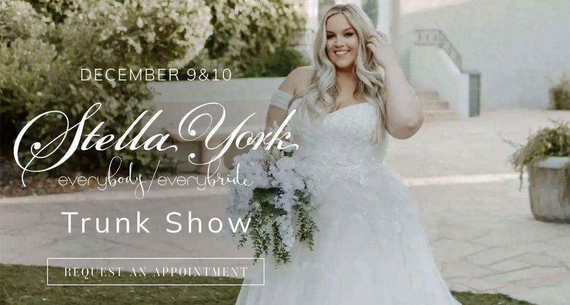 Stella York Every Body Every Bride trunk show at Mimi's Bridal